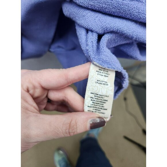 Soft Surroundings Womens Lavender Pullover Sweater 1X Cotton/Polyester Blend - Picture 4 of 5